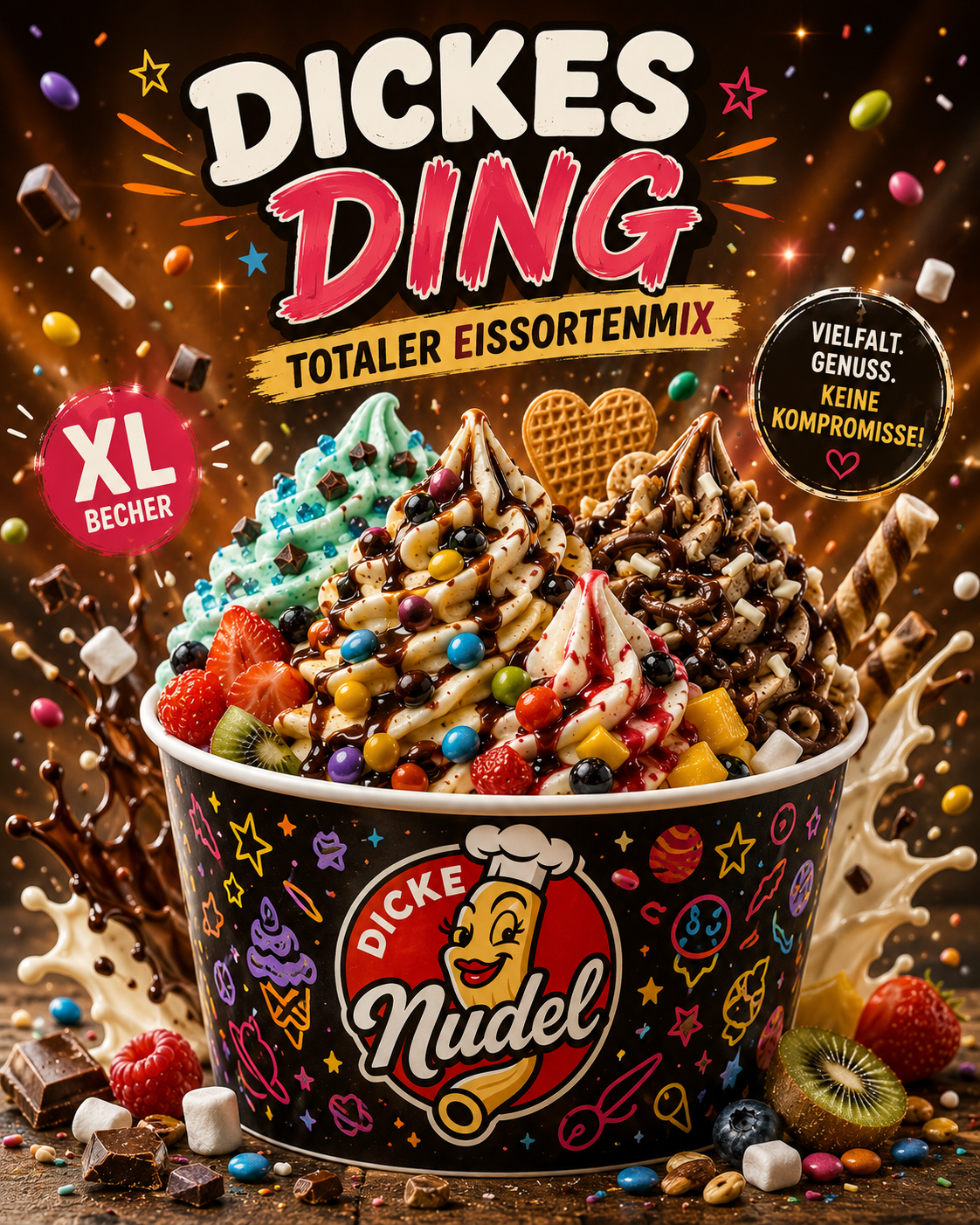Dickes Ding ice cream mix poster